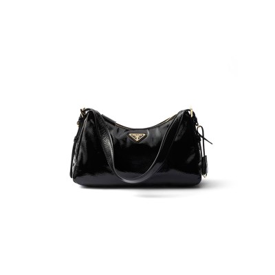PRADA AIMÉE MEDIUM NAPLAK LEATHER SHOULDER BAG 1BC229 (31*18*10cm) 